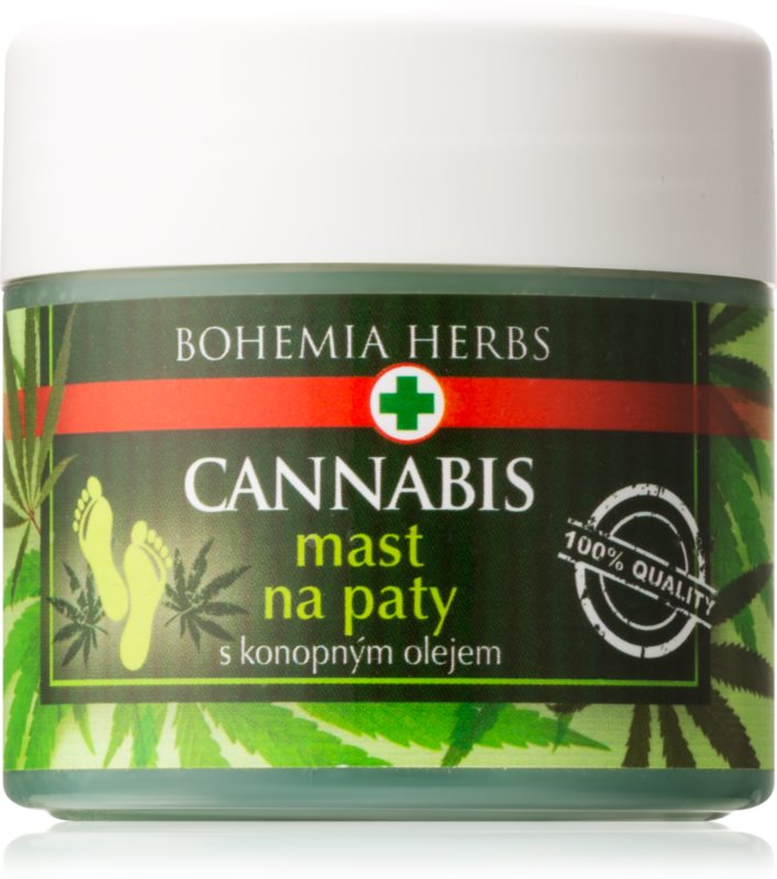 Bohemia Gifts & Cosmetics Cannabis lábápoló kenőcs kérges bőrre kender olajjal