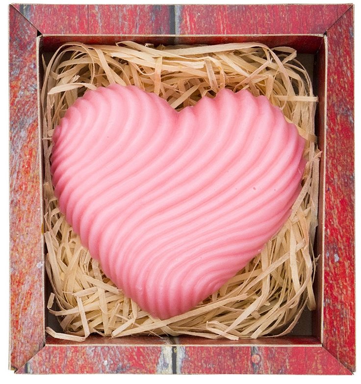 Bohemia Gifts & Cosmetics Heart ručne vyrobené mydlo s glycerínom