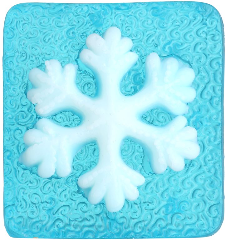 Bohemia Gifts & Cosmetics Snowflake jabón hecho a mano con glicerina