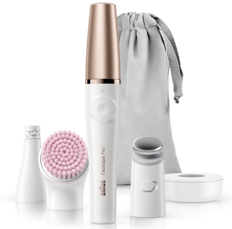 Braun FaceSpa Pro 912 sistema 3 en 1 para la depilación, revitalización y tonificación de la piel del rostro