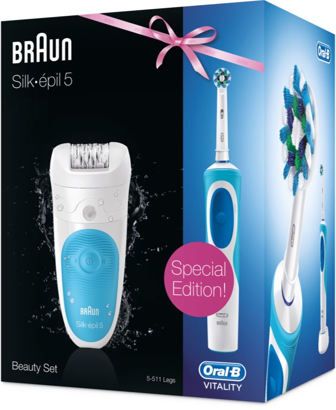 Braun Silk-épil 5 Wet&Dry 5-511 + Oral-B Vitality епилатор