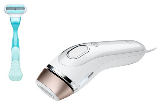 Braun Silk Expert IPL BD 5001 IPL Face and Body Epilator + Gilette Venus Razor