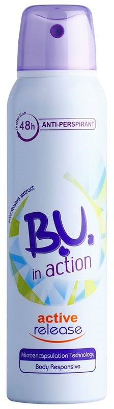 B.U. In Action Active Release antiperspirant pre ženy 150 ml