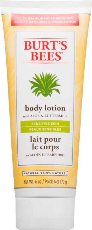 Burt’s Bees Aloe & Buttermilk losjon za telo za občutljivo kožo z aloe vero