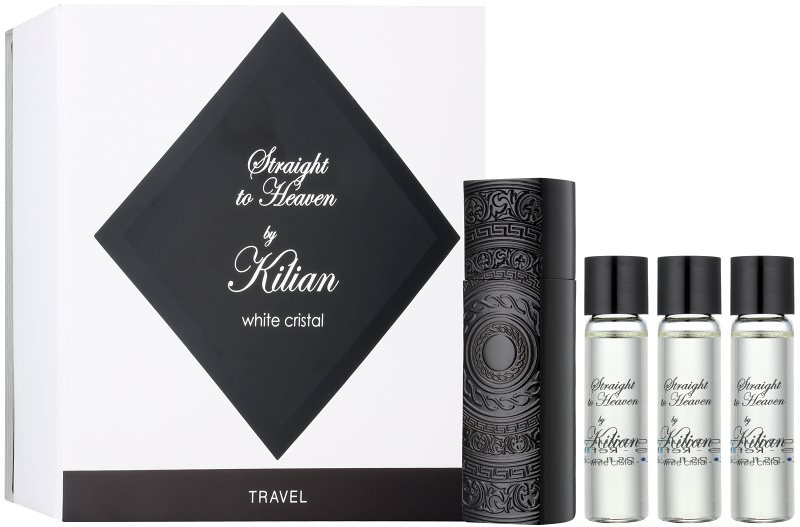 By Kilian Straight To Heaven, white cristal eau de parfum pour homme 4 x 7,5 ml (1x rechargeable + 3x recharge)