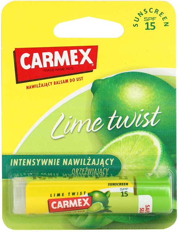 Carmex Lime Twist feuchtigkeitsspendender Balsam-Stick für die Lippen LSF 15