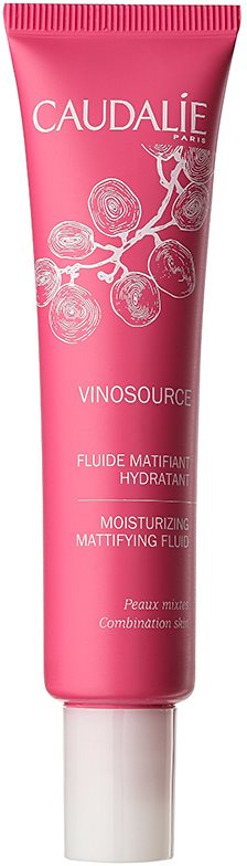 Caudalie Vinosource feuchtigkeitsspendendes, mattierendes Fluid für Mischhaut