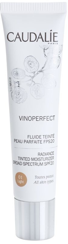 Caudalie Vinoperfect posvetlitveni tonirani fluid z vlažilnim učinkom