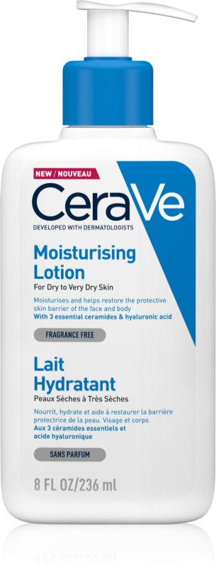 CeraVe Moisturizers vlažilno mleko za obraz in telo za suho do zelo suho kožo