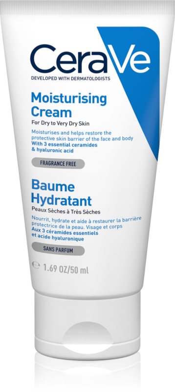 CeraVe Moisturizers creme hidratante de rosto e corpo para pele seca a muito seca