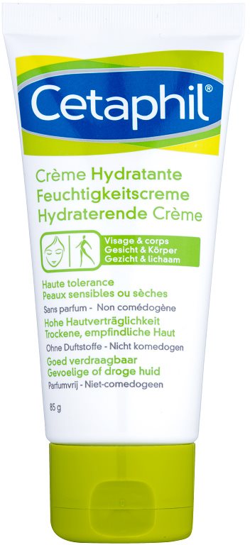 Cetaphil Moisturizers creme hidratante de rosto e corpo para pele seca a sensível