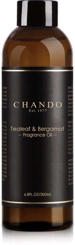Chando Fragrance Oil Tealeaf & Bergamot náplň do aroma difuzérů 200 ml
