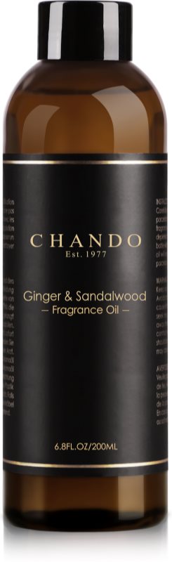 Chando Fragrance Oil Ginger & Sandalwood Refill for aroma diffusers 200 ml