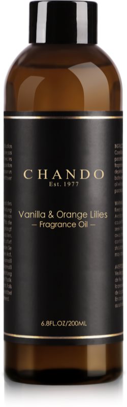 Chando Fragrance Oil Vanilla & Orange Lilies napełnianie do dyfuzorów 200 ml