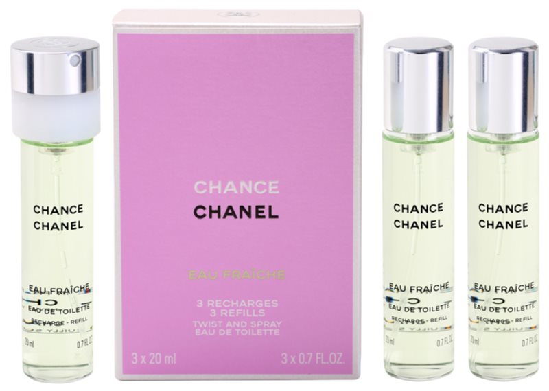 Chanel Chance Eau Fraîche, Eau de Toilette for Women 3x20 ml (3x Refill ...
