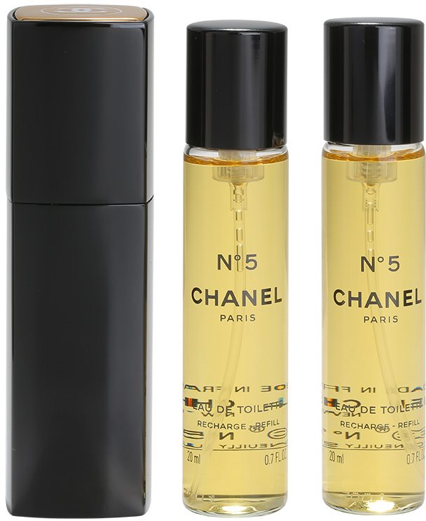 Chanel N°5 woda toaletowa dla kobiet 20 ml (1x napełnialny + 2x napełnienie)