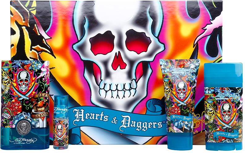 Christian Audigier Ed Hardy Hearts & Daggers for Him darilni set I.