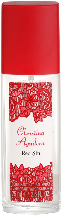 Christina Aguilera Red Sin deodorant s rozprašovačem pro ženy 75 ml