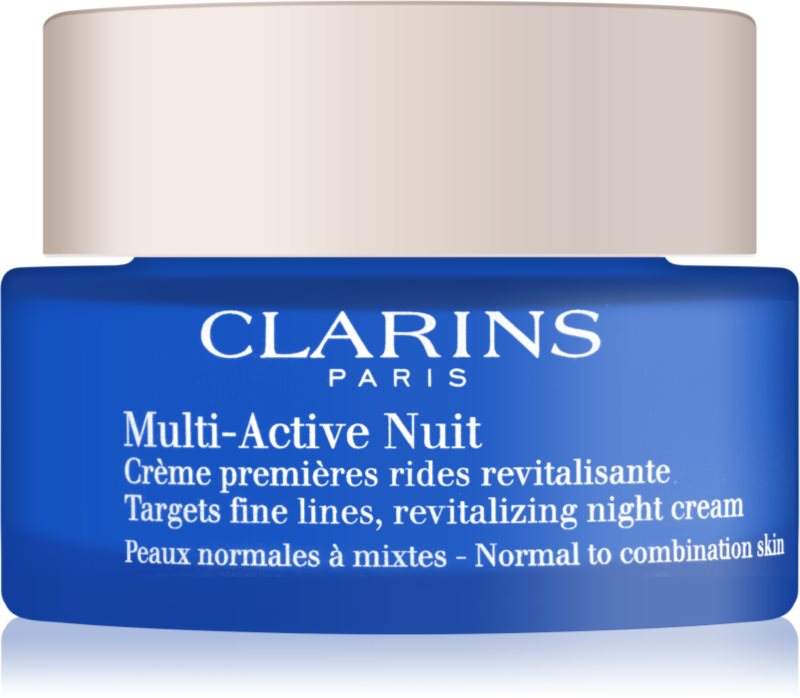 Clarins Multi-Active nočna revitalizacijska krema za drobne linije za normalno do mešano kožo