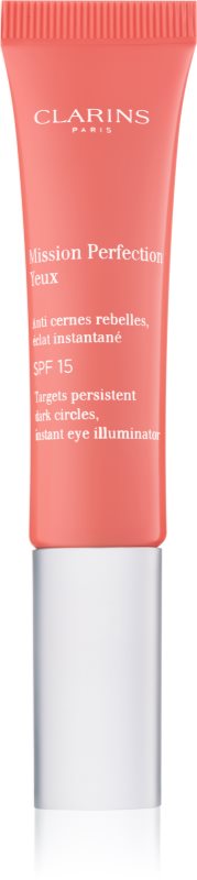 Clarins Mission Perfection rozjasňující oční krém proti otokům a tmavým kruhům SPF 15