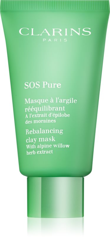 Clarins SOS Pure mască cu argilă pentru piele mixta spre grasa