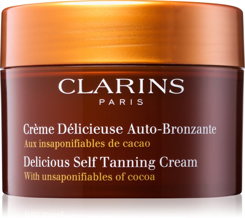 Clarins Sun Self-Tanners крем-автозасмага для тіла та обличчя з маслом какао
