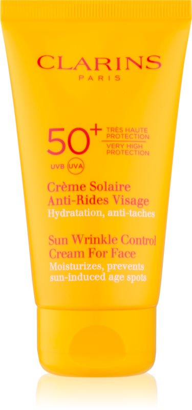 Clarins Sun Protection αντηλιακή κρέμα ενάντια στη γήρανση της επιδερμίδας SPF 50+