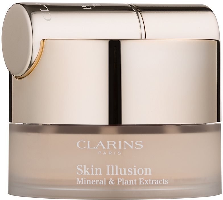 Clarins Face Make-Up Skin Illusion pudrasti make-up s čopičem