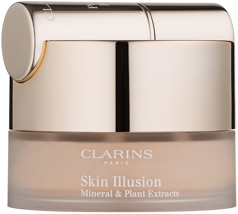 Clarins Face Make-Up Skin Illusion púdrový make-up so štetčekom