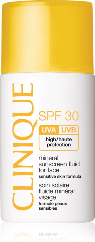 Clinique Sun mineralni fluid za sončenje za obraz SPF 30