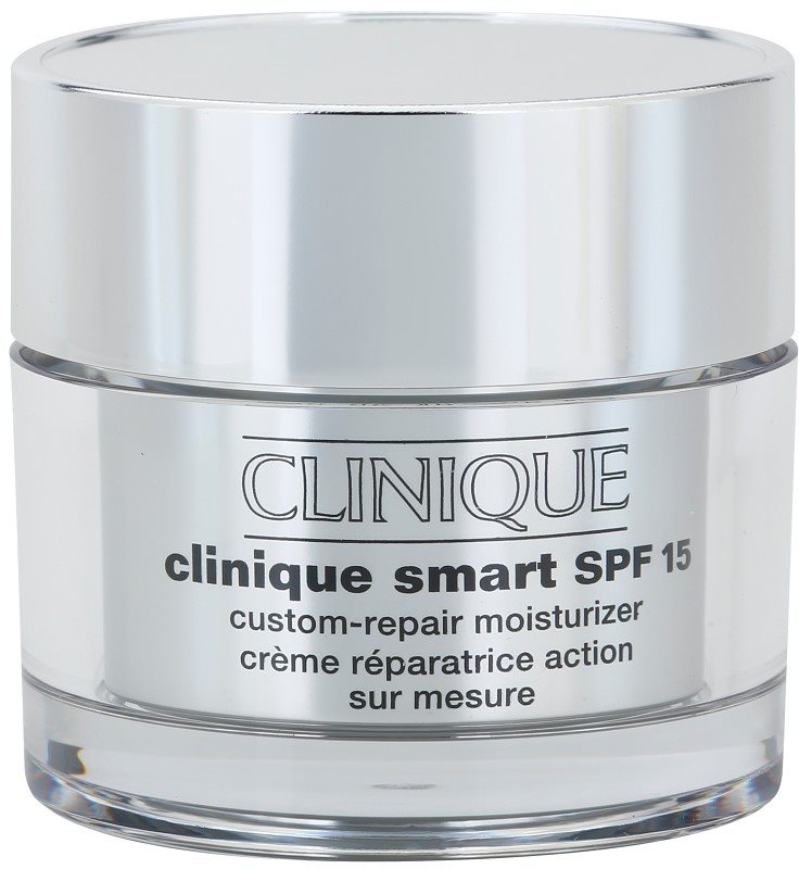 Clinique Clinique Smart crema anti-rid hidratanta pentru ten uscat și combinat crema anti-rid hidratanta pentru ten uscat și foarte uscat SPF 15