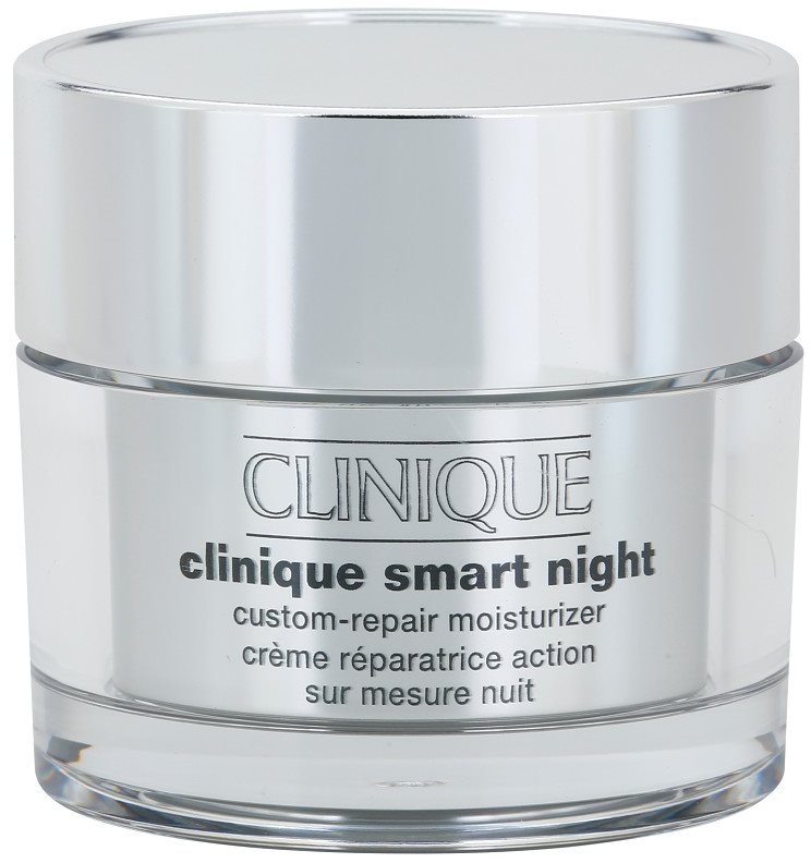 Clinique Clinique Smart creme hidratante de noite antirrugas para pele seca e mista