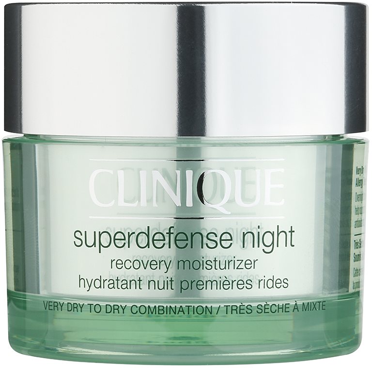 Clinique Superdefense Moisturizing Night Cream Against The First Signs of Skin Aging