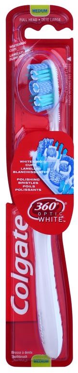 Colgate 360° Optic White Zahnbürste Medium