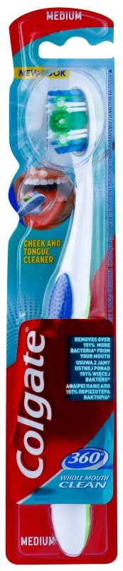 COLGATE 360° WHOLE MOUTH CLEAN Toothbrush Medium | notino.co.uk