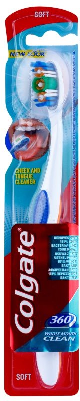 Colgate 360° Whole Mouth Clean cepillo de dientes suave