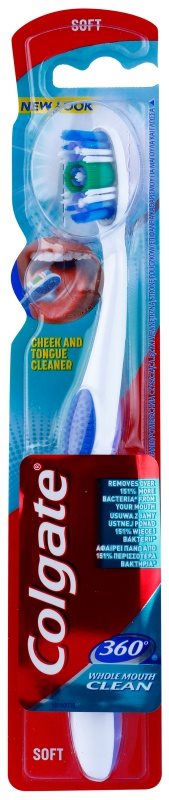 Colgate 360° Whole Mouth Clean brosse à dents soft