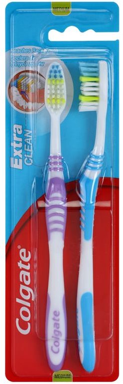 Colgate Extra Clean зубні щіточки medium 2 шт