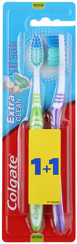 Colgate Extra Clean četkice za zube medium 2 kom