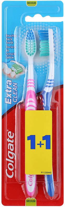 Colgate Extra Clean Medium Toothbrushes 2 pcs