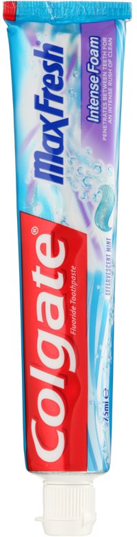 Colgate Max Fresh Intense Foam zubní pasta pro důkladné vyčištění zubů
