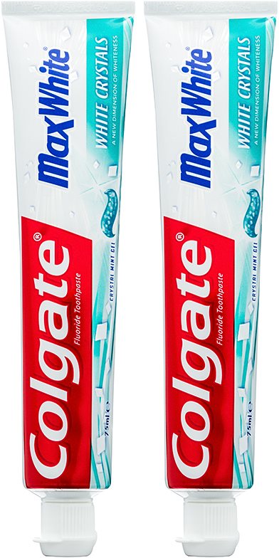 Colgate Max White White Crystals pasta blanqueadora en gel para aliento fresco