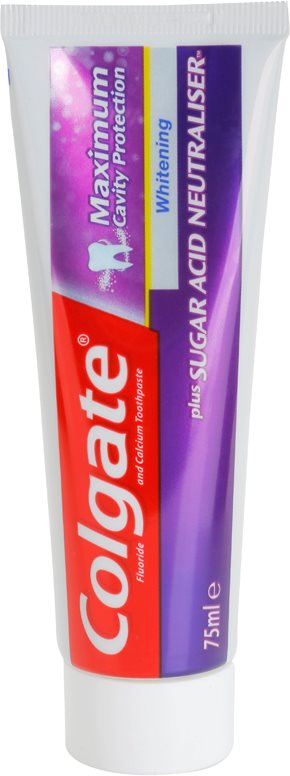 Colgate Maximum Cavity Protection Plus Sugar Acid Neutraliser bleichende Zahnpasta