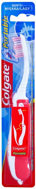 Colgate Portable cepillo de dientes plegable para viajes suave