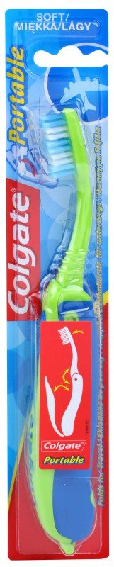 Colgate Portable cepillo de dientes plegable para viajes suave