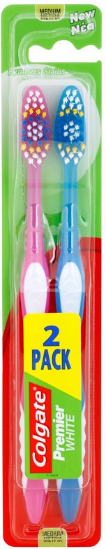 Colgate Premier White zubné kefky medium 2 ks