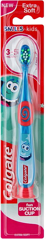 Colgate Smiles Kids escova de dentes para criança com copo de sucção extra suave