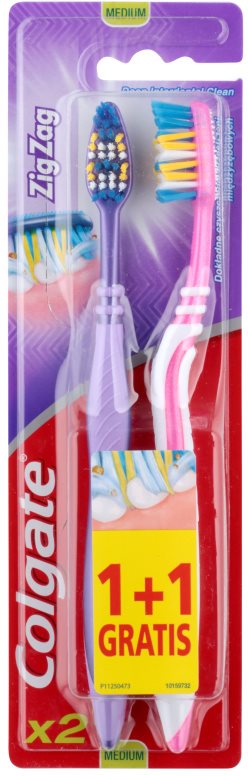 Colgate Zig Zag Medium Toothbrushes 2 pcs