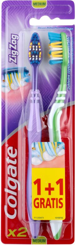 Colgate Zig Zag Zahnbürste Medium 2 pc
