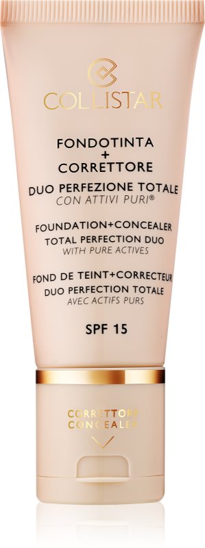 Collistar Total Perfection Foundation and Concealer SPF 15